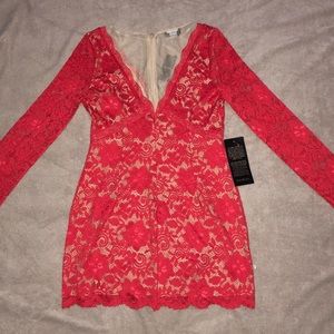 Bebe Red Lace Dress.